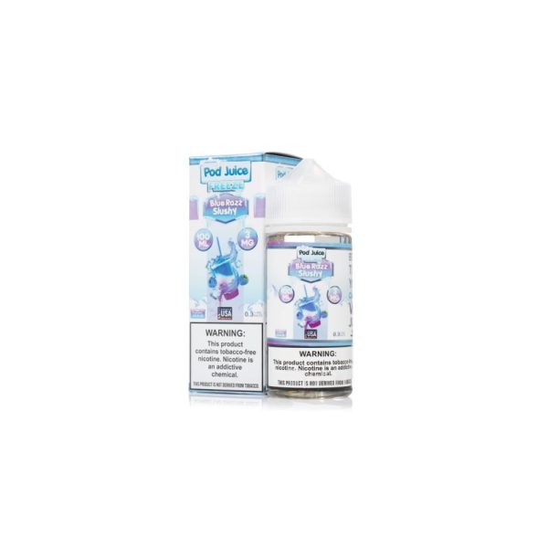 Blue Razz Slushy Freeze by Pod Juice TFN Series 100mL For Cheap - Image 2