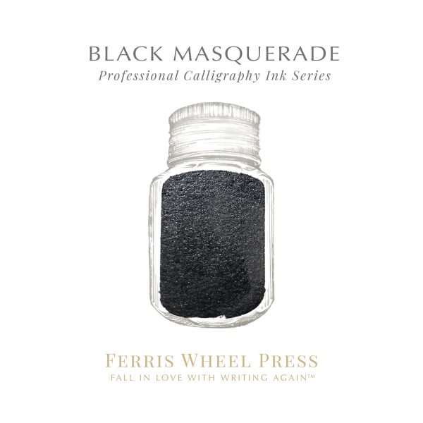 Ferris Wheel Press - Fanciful Events Calligraphy Ink - Black Masquerade Hot on Sale - Image 3