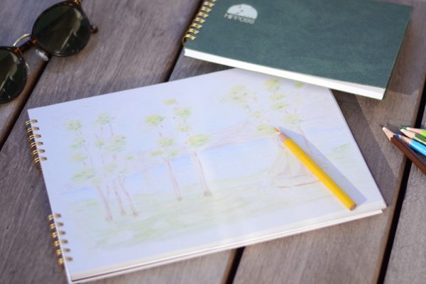 Nakabayashi Hippos W Ring Sketch Book - B6 Online now - Image 2